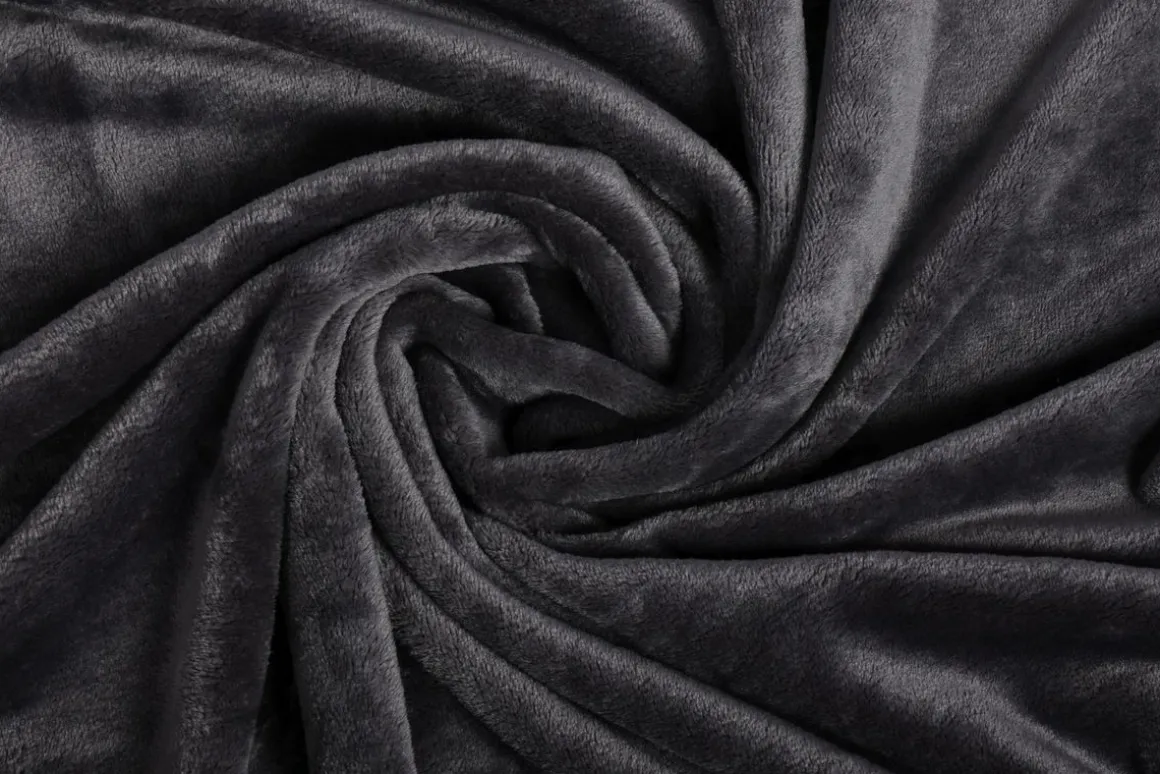 Kuscheldecke 220 x 240 cm anthrazit
