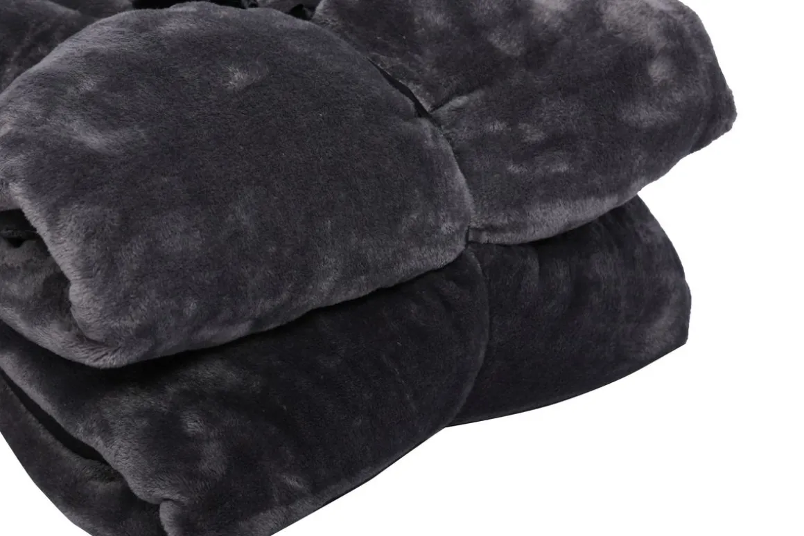 Kuscheldecke 220 x 240 cm anthrazit