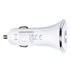 Ladeadapter Auto mit 3 USB Ports weiss