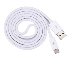 Ladekabel für Smartphones USB Typ C 3 m weiss