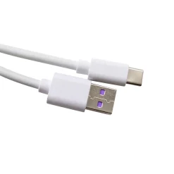 Ladekabel für Smartphones USB Typ C 1 m weiss