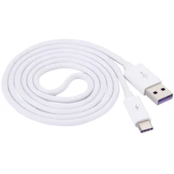 Ladekabel für Smartphones USB Typ C 1 m weiss
