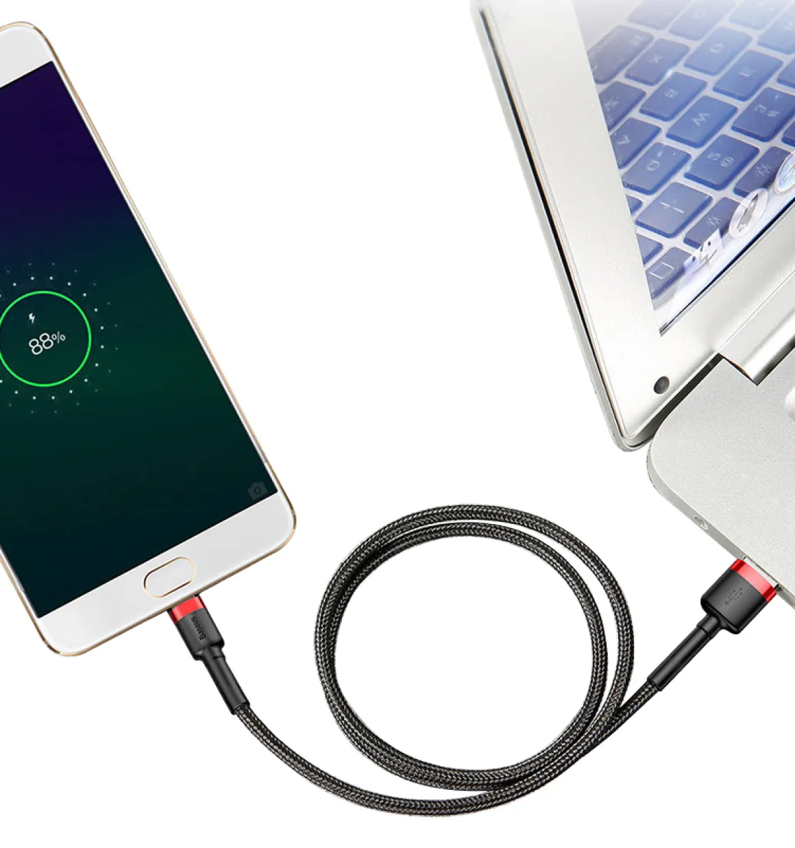 Ladekabel Micro USB 2m schwarz