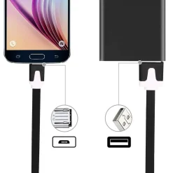 Ladekabel Micro USB schwarz 3 m
