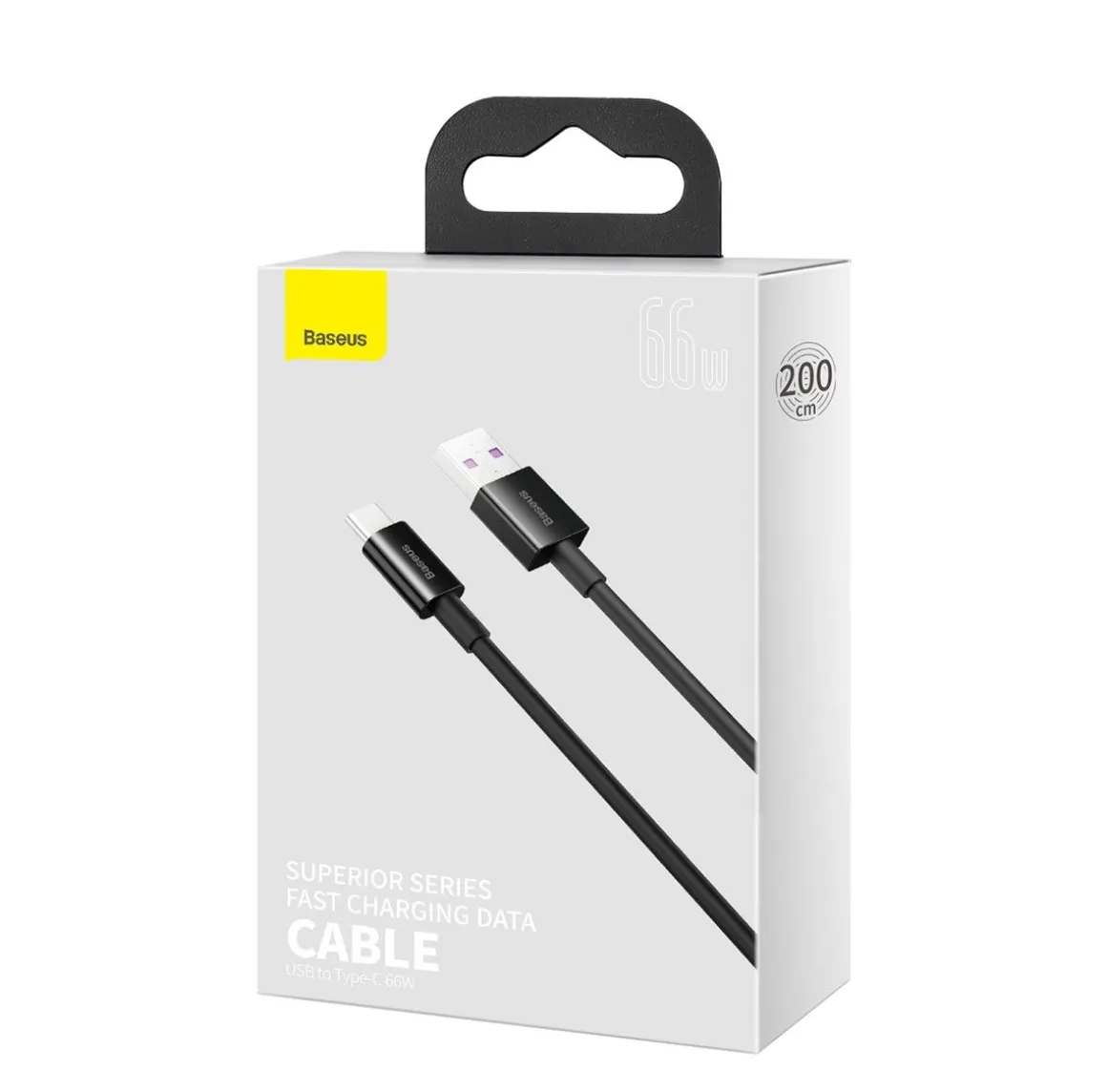 Ladekabel USB Typ C 2 m schwarz