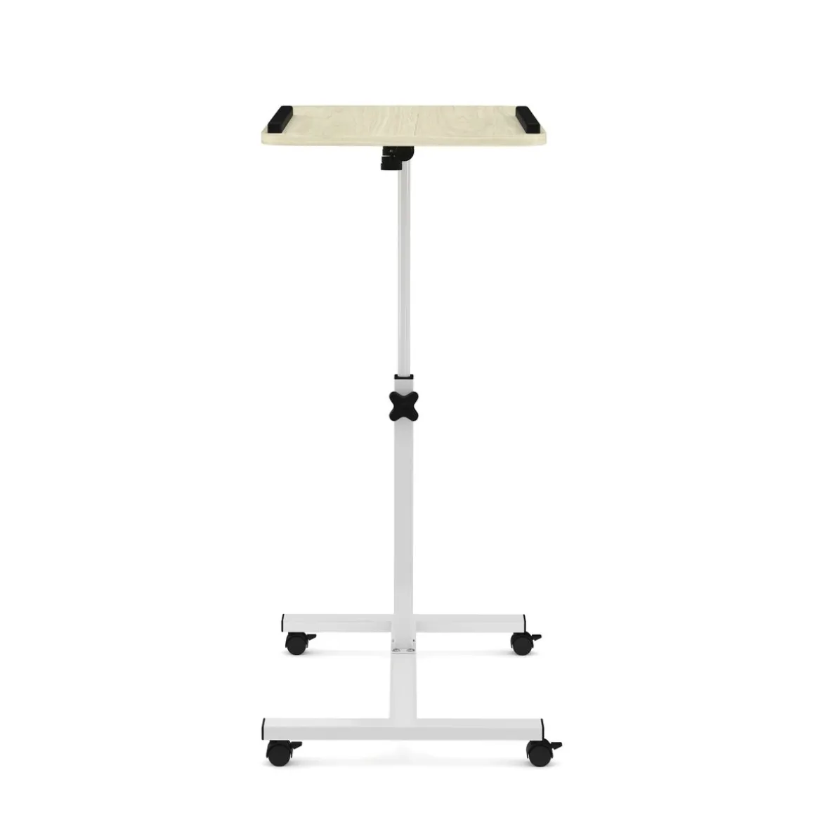 Laptoptisch auf Rollen PALO weiss/hellbraun