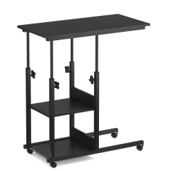 Laptoptisch auf Rollen ROWAN 80 x 40 cm schwarz