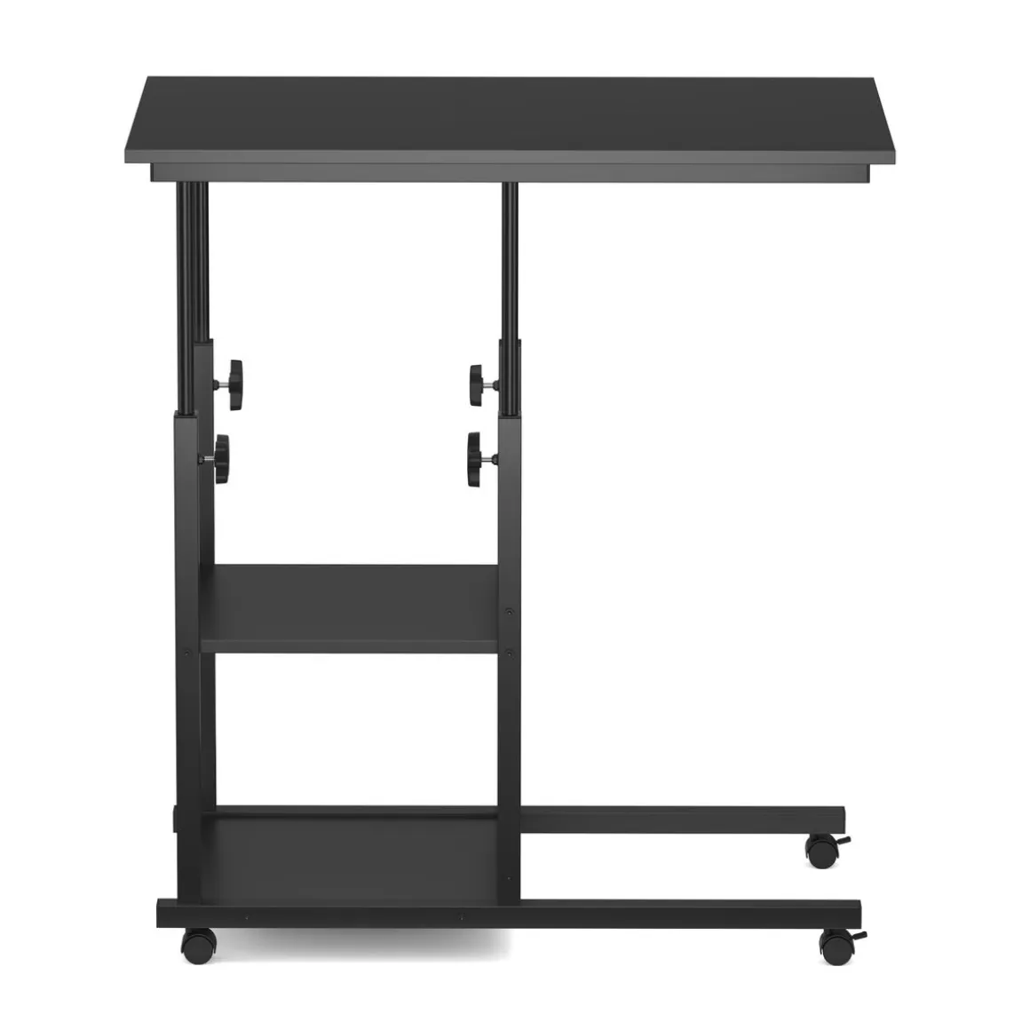 Laptoptisch auf Rollen ROWAN 80 x 40 cm schwarz