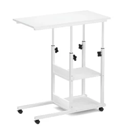 Laptoptisch auf Rollen ROWAN 80 x 40 cm weiss
