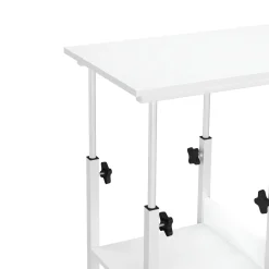 Laptoptisch auf Rollen ROWAN 80 x 40 cm weiss