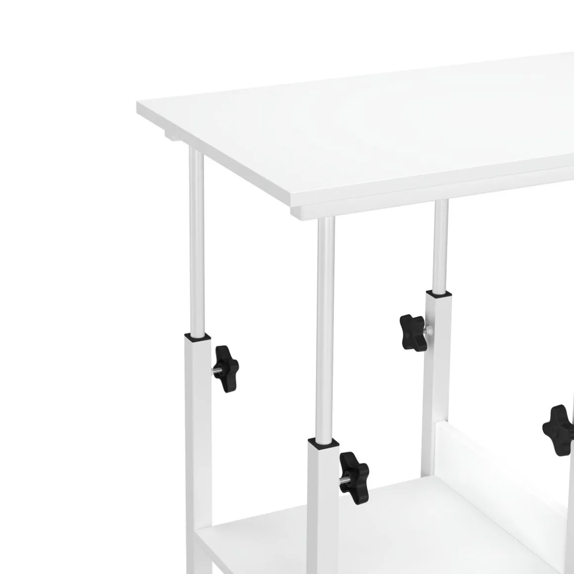 Laptoptisch auf Rollen ROWAN 80 x 40 cm weiss