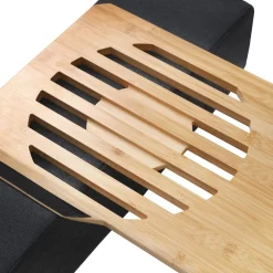 Laptoptisch Bambus mit Kissen natur/anthrazit
