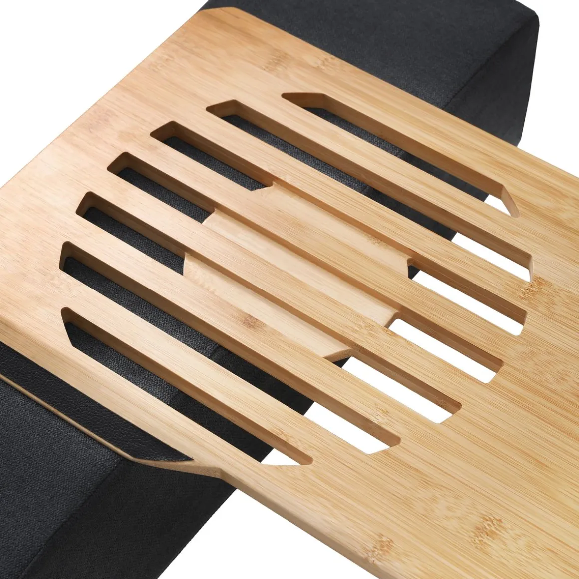 Laptoptisch Bambus mit Kissen natur/anthrazit