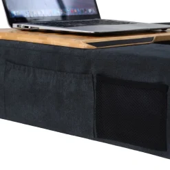 Laptoptisch Bambus mit Kissen natur/anthrazit