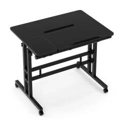 Laptoptisch BRAM auf Rollen 80 x 60 x 67 - 115 cm schwarz