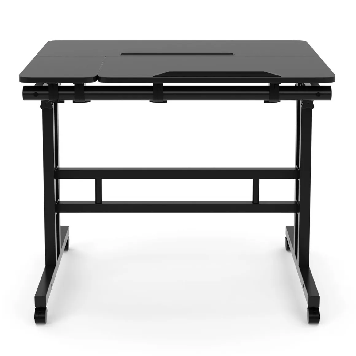 Laptoptisch BRAM auf Rollen 80 x 60 x 67 - 115 cm schwarz