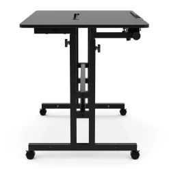 Laptoptisch BRAM auf Rollen 80 x 60 x 67 - 115 cm schwarz