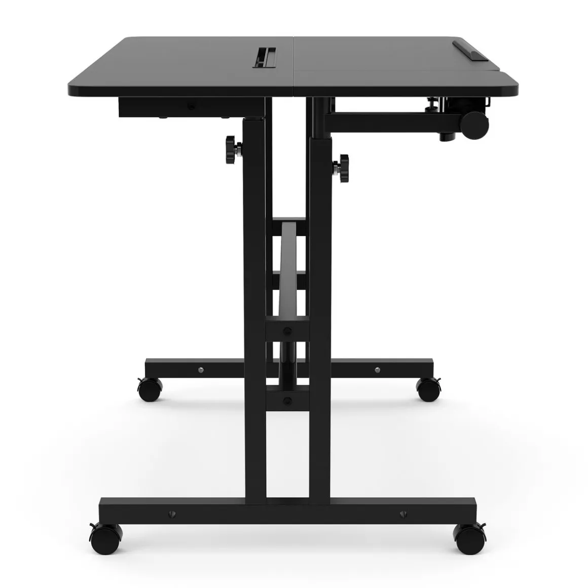 Laptoptisch BRAM auf Rollen 80 x 60 x 67 - 115 cm schwarz