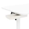 Laptoptisch DEREK klappbar auf Rollen 80 x 40 x 65 - 88 cm weiss