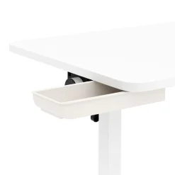 Laptoptisch DEREK klappbar auf Rollen 80 x 40 x 65 - 88 cm weiss