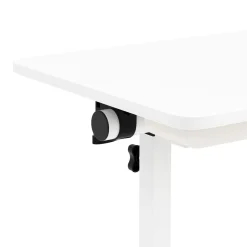 Laptoptisch DEREK klappbar auf Rollen 80 x 40 x 65 - 88 cm weiss