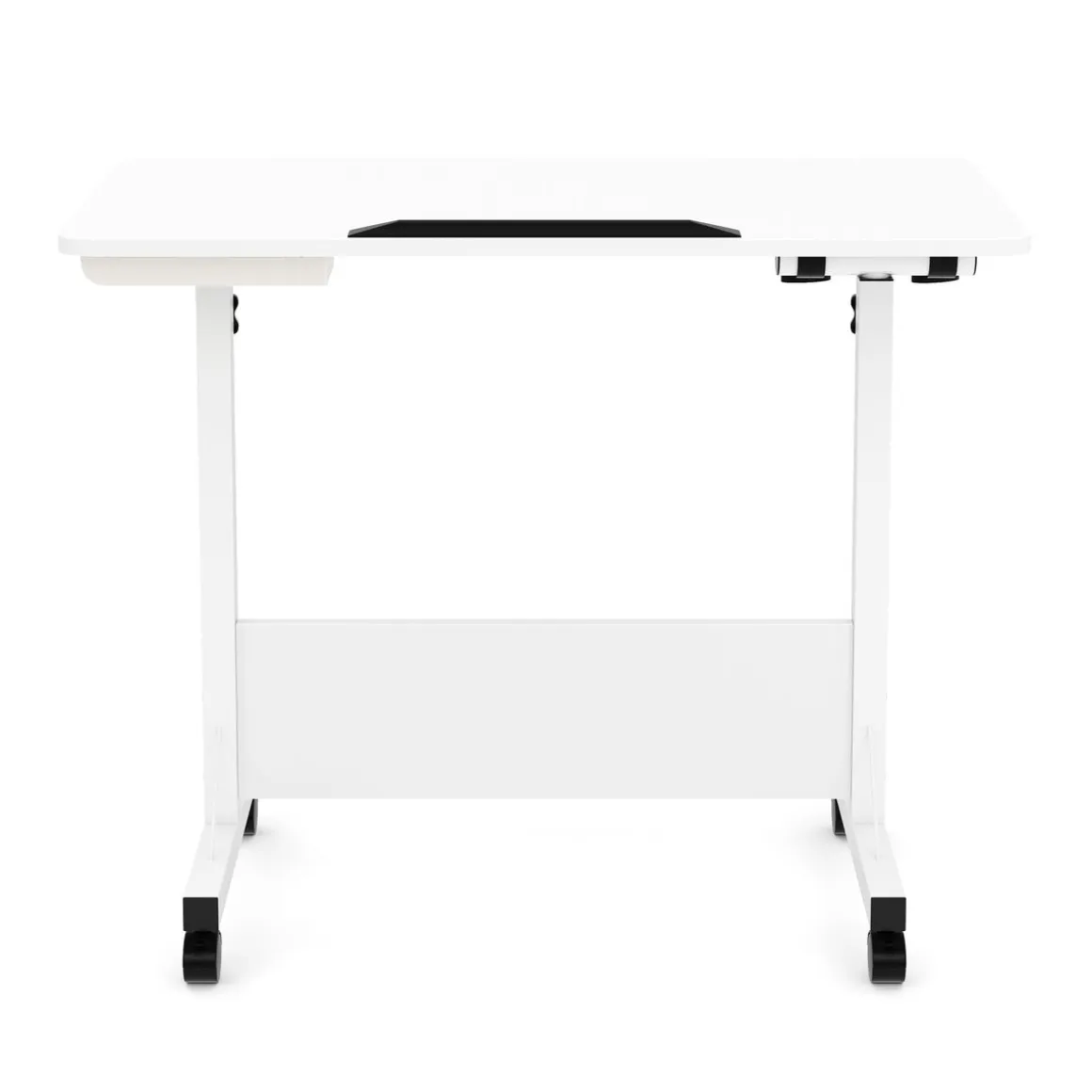 Laptoptisch DEREK klappbar auf Rollen 80 x 40 x 65 - 88 cm weiss
