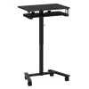 Laptoptisch FABER höhenverstellbar auf Rollen 65 x 45 x 72-112 cm schwarz