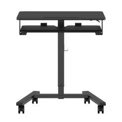 Laptoptisch FABER höhenverstellbar auf Rollen 65 x 45 x 72-112 cm schwarz