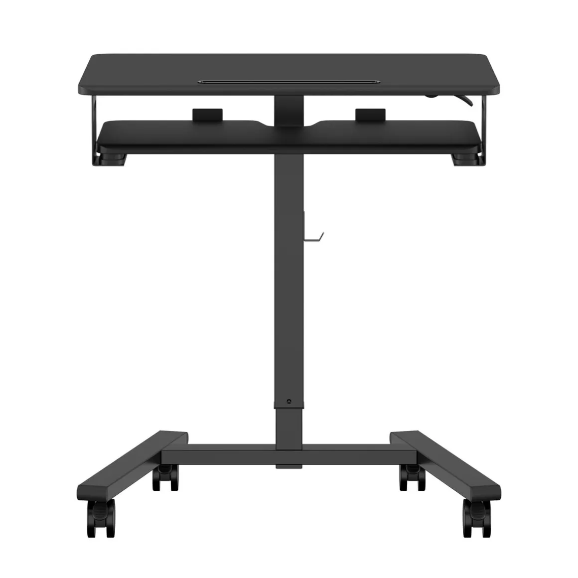 Laptoptisch FABER höhenverstellbar auf Rollen 65 x 45 x 72-112 cm schwarz