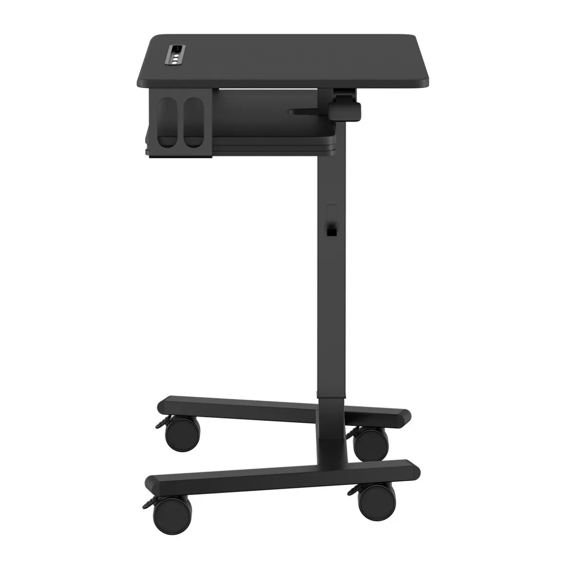 Laptoptisch FABER höhenverstellbar auf Rollen 65 x 45 x 72-112 cm schwarz