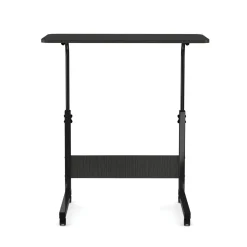 Laptoptisch LALE auf Rollen 80 x 40 x 60 - 90 cm schwarz