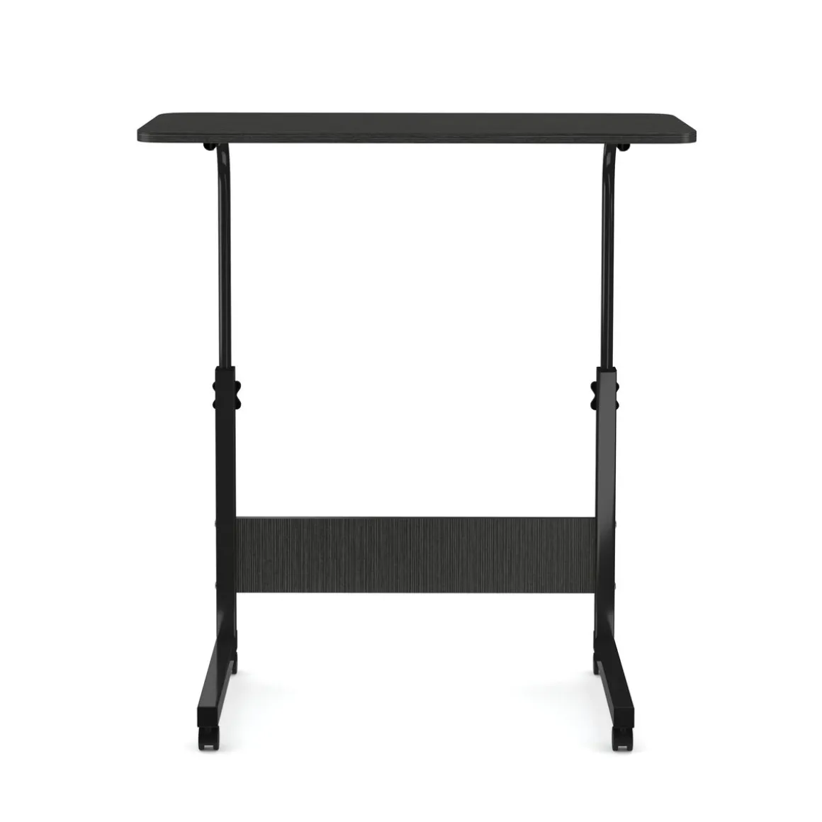 Laptoptisch LALE auf Rollen 80 x 40 x 60 - 90 cm schwarz