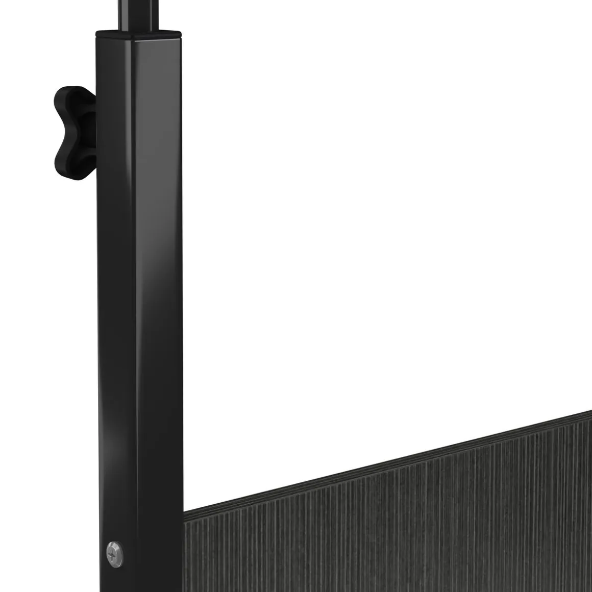 Laptoptisch LALE auf Rollen 80 x 40 x 60 - 90 cm schwarz