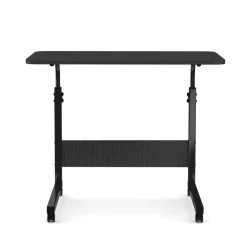 Laptoptisch LALE auf Rollen 80 x 40 x 60 - 90 cm schwarz