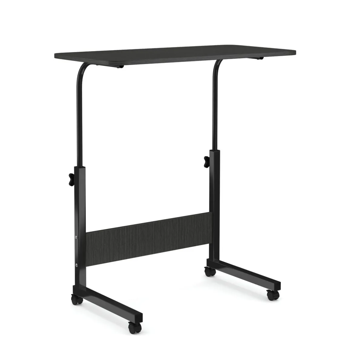 Laptoptisch LALE auf Rollen 80 x 40 x 60 - 90 cm schwarz