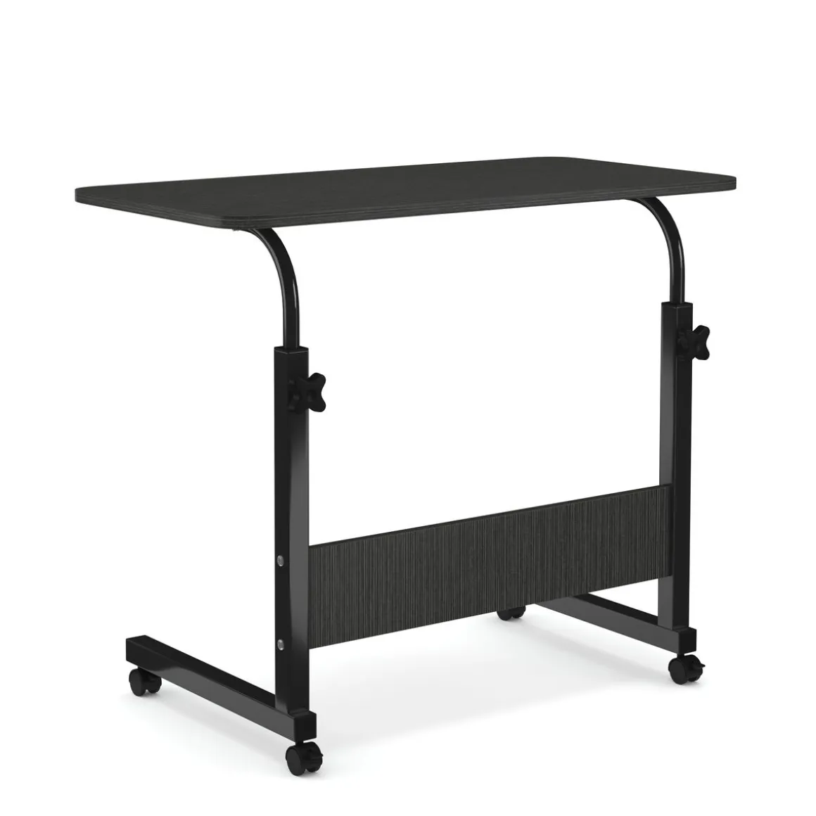 Laptoptisch LALE auf Rollen 80 x 40 x 60 - 90 cm schwarz