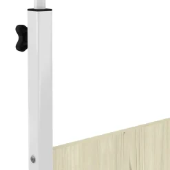 Laptoptisch LALE auf Rollen 80 x 40 x 60 - 90 cm hellbraun/weiss