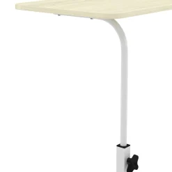 Laptoptisch LALE auf Rollen 80 x 40 x 60 - 90 cm hellbraun/weiss