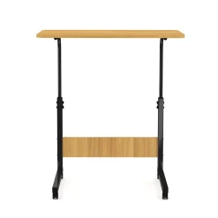 Laptoptisch LALE auf Rollen 80 x 40 x 60 - 90 cm braun/schwarz