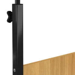 Laptoptisch LALE auf Rollen 80 x 40 x 60 - 90 cm braun/schwarz