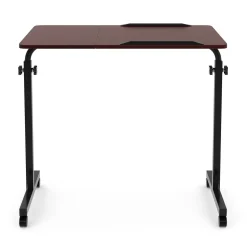 Laptoptisch MENTIS auf Rollen 80 x 50 x 75 - 110 cm braun/schwarz