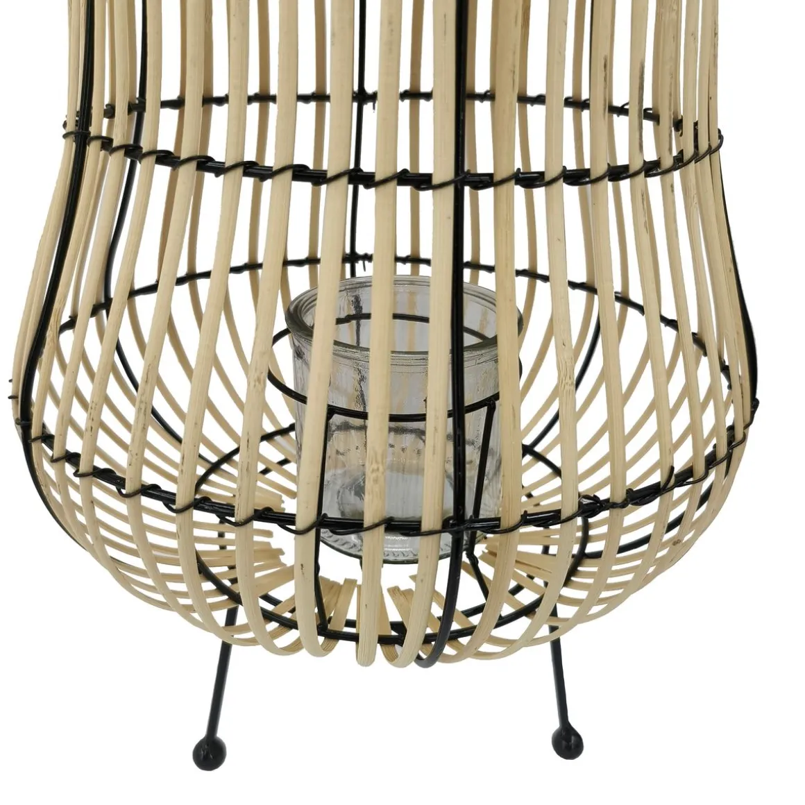Laterne Bambus 31 x 44 cm natur