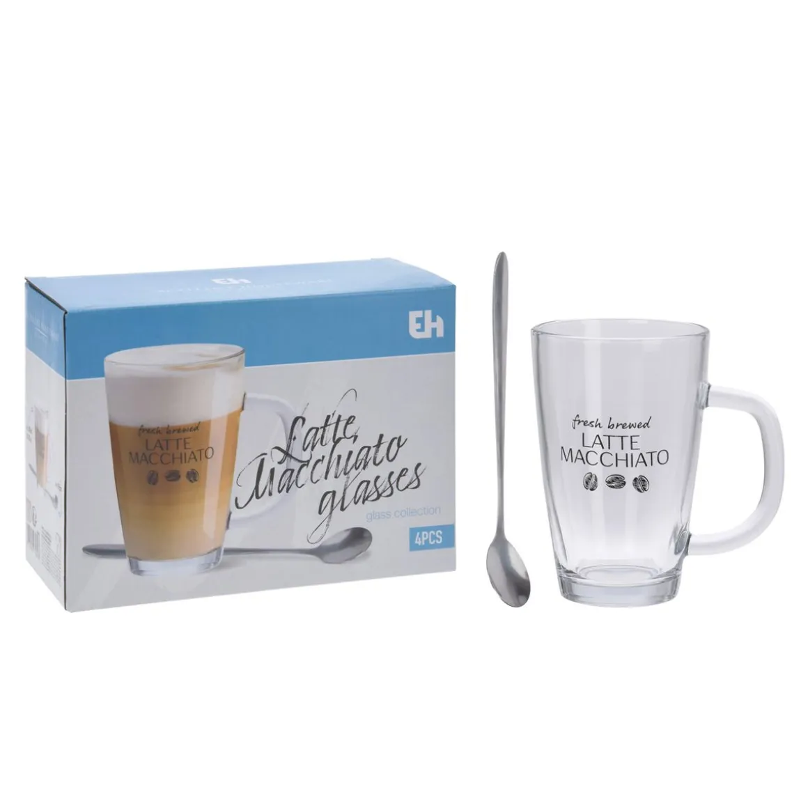 Latte Macchiato Set 4-teilig