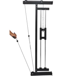 Latzugturm 190 x 75 cm schwarz