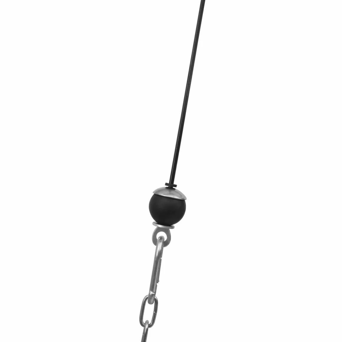 Latzugturm 190 x 75 cm schwarz