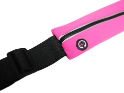 Laufgürtel 2 Fächer 65 - 121 cm pink/schwarz