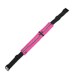 Laufgürtel 2 Fächer 65 - 121 cm pink/schwarz
