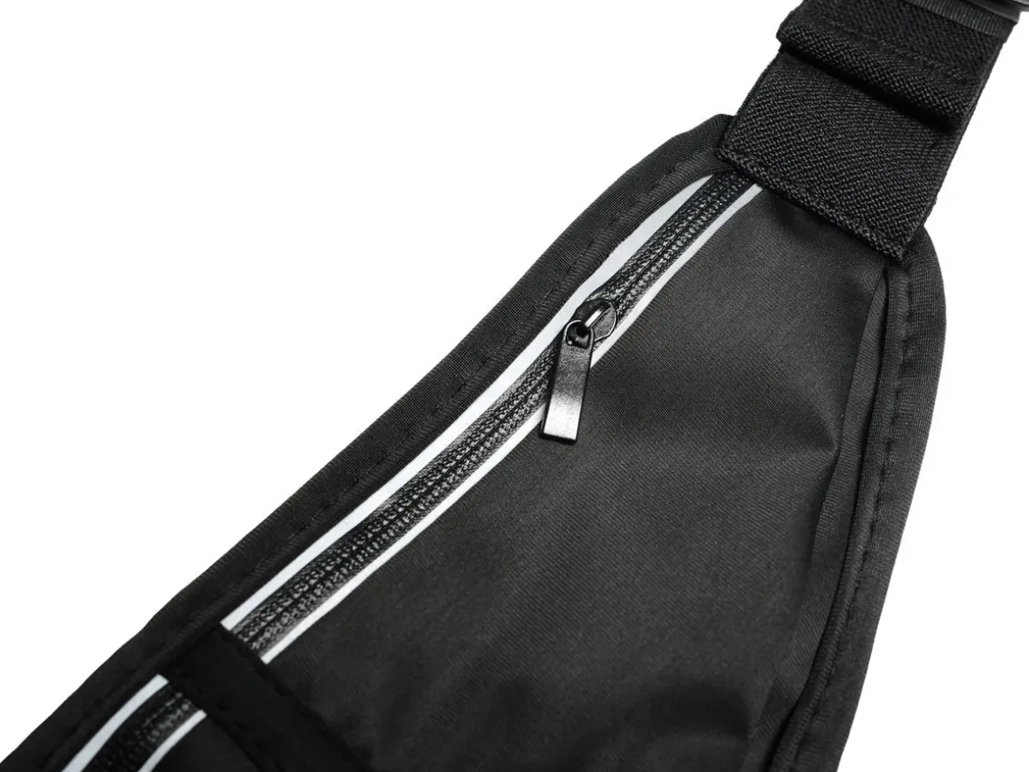 Laufgürtel 3 Fächer 65 - 120 cm schwarz