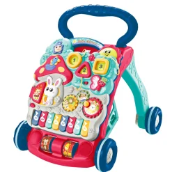 Lauflernwagen Spielzeug multifunktional rot/blau