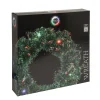 LED Adventskranz 50 cm grün